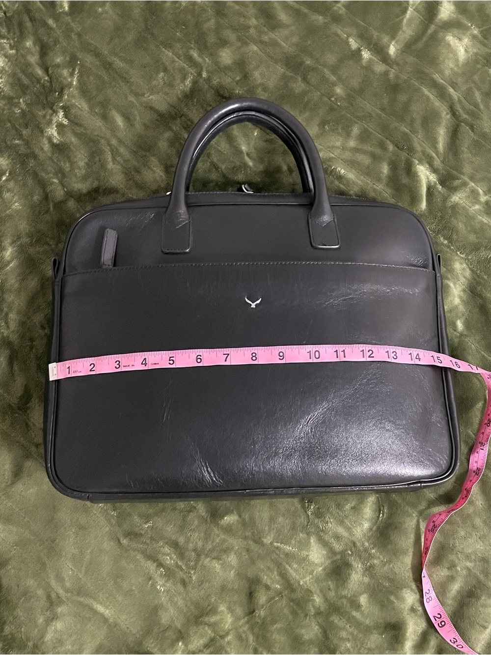 Filson Black Leather Men's Briefcase Bag